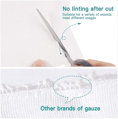 8 plis blanc Gauze Pad non tissé stérile médical 10cmx10cm