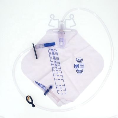 Le drainage jetable d'urine de nuit de valve de vis met en sac 4000ml