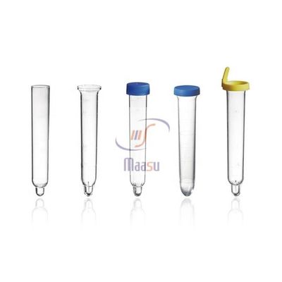 tube à essai en plastique de 12ml pp avec l'obtention du diplôme blanche