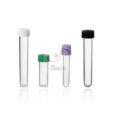 tube à essai en plastique de 12ml pp avec l'obtention du diplôme blanche