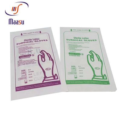Les gants chirurgicaux de latex stérile blanc laiteux saupoudrent librement 6,5 pouces