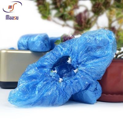 la chaussure 2.5g imperméable jetable couvre le bleu de couverture de chaussure de CPE de PE