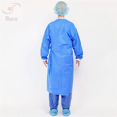la moitié médicale de PE de la robe chirurgicale pp de 120x140cm a enduit