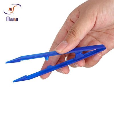 Outil périodontique jetable en plastique bleu des brucelles 15.5cm