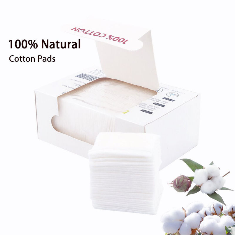 Le coton facial pur organique composent des protections de solvant pour des soins de la peau quotidiens